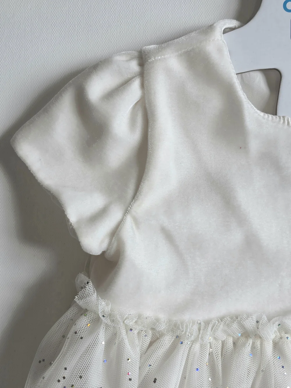 Carter's Cream Tulle Sparkle Party Dress - Picture 4 of 7